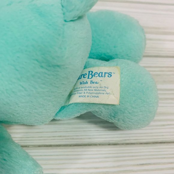 Vintage 2002 Care Bears Bean Bag Plush Cheer Bear Wish Bear Lot of 2 - Picture 9 of 12